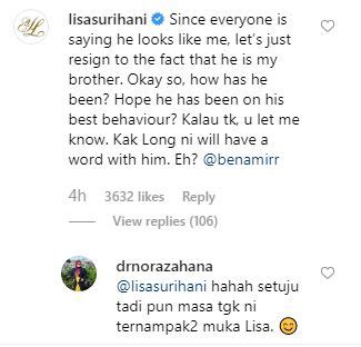Dan saat pulang karena mabuk berat, dia salah masuk rumah! "Tahulah Kak Long 'sekolahkan' dia nanti"- Komen Lisa ...