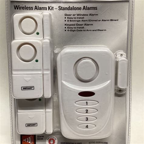 New Defiant Wireless Home Security Doorwindow Alarm Kit Multipack