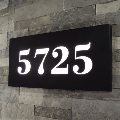 Premium Lighted House Numbers Sign 20 X 10 Led Etsy