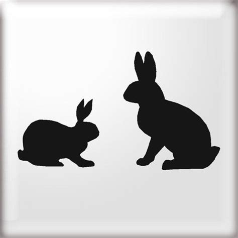 The Stencil Studio Ltd Rabbits Stencil Reusable Stencil Size