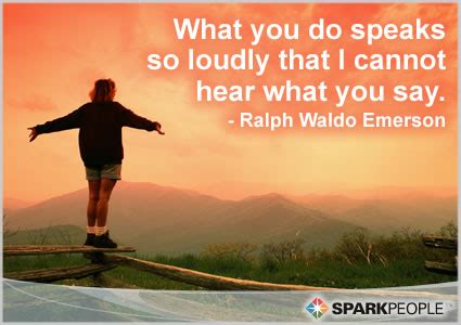 Enjoy our back on track quotes collection. What you do speaks so loudly that I cannot hear what you ...