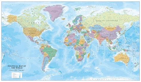 Usa streets maps for most cities. Political World Map Scale 1:30 million (no flags) - $27.12 | Map wall mural, Map murals, Map ...