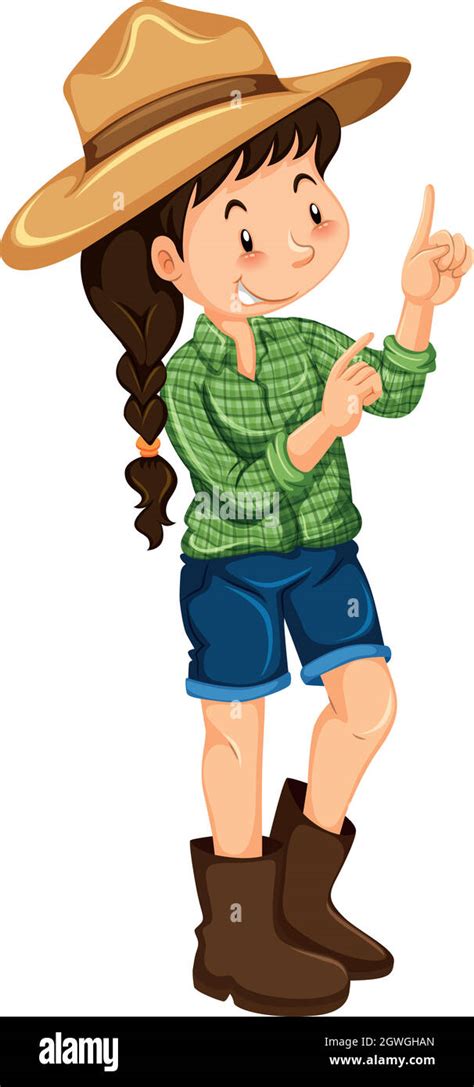 Farmer Girl Clip Art