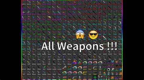 All Weapons Mm2 2018 Youtube