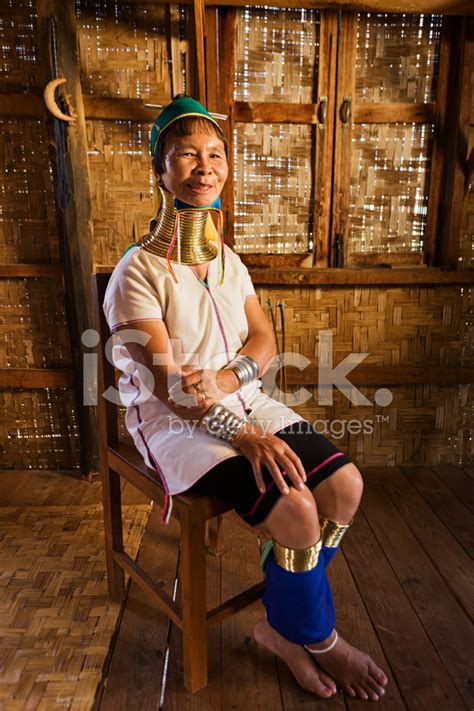 Woman From Long Neck Padaung Tribe Myanmar Stock Photo Royalty Free