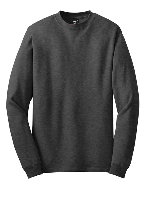 Hanes Beefy T 100 Cotton Long Sleeve T Shirt Product Company Casuals