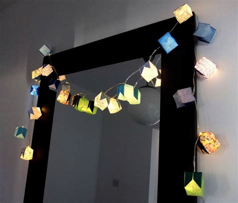 Origami Paper Lantern Led Fairy Lights 20 By Littlelightsshop £1850