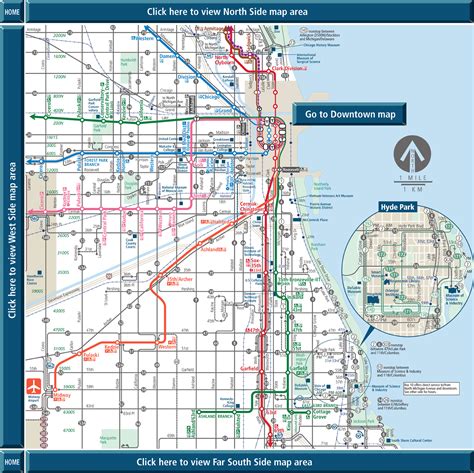 Chicago Train Routes Map