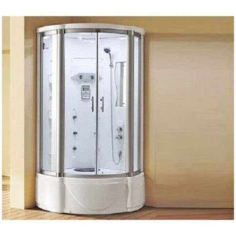 D Shaped ABS Board Corner Curved Steam Shower Cabin 1200 X 850 X 2150