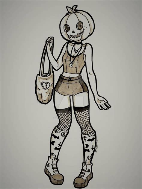 Pumpkin Head By Mesu Senshi On DeviantArt Cartoon Art Styles Pumpkin