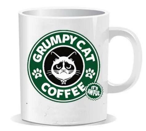 Grumpy Cat Coffee Mug Funny Birthday Ceramic Mug Coffee Cup Etsy
