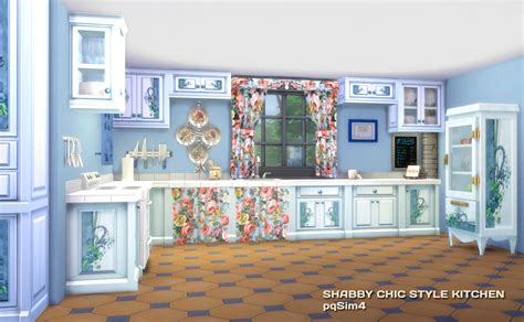 Sims 4 Ccs The Best Shabby Chic Style Kitchen By Pqsim4