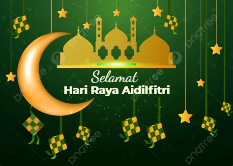 Hari Raya Aidilfitri Premium And Modern Vector Background Muslim