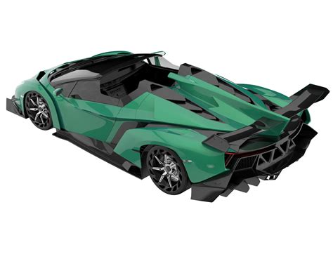 Free Sport car isolated on transparent background. 3d rendering
