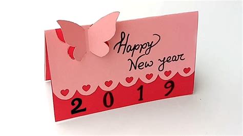 We might be apart today, but you're always in our heart. Beautiful Handmade Happy New Year 2019 Card Idea / DIY ...