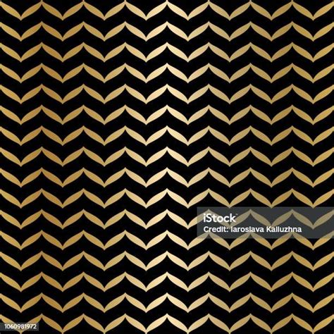 Geometric Seamless Black And Gold Texture Golden Wrapping Paper Pattern