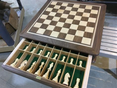 Chess Board With Drawer By Greg ~ Woodworking Community