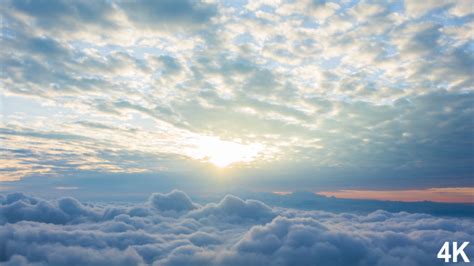 Sunrise Above The Clouds Stock Footage Videohive