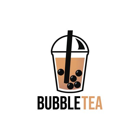 Cute Bubble Tea Logo Vector Illustration 6431607 Vector Art At Vecteezy