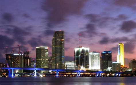 Free download Blue Skyline of Miami 1280x800 WallpapersMiami 1280x800 Wallpapers [1280x800] for 