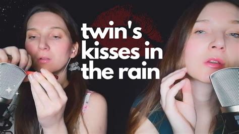 Asmr I Twins Kisses In The Rain 💋 Tingly Tapping 🤤 No Speaking 🧸 Youtube