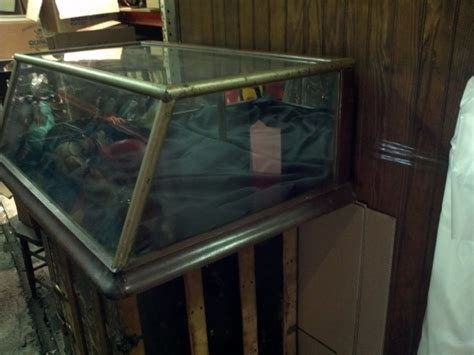 Antique Country Store Counter Top Nickle Display Case Obnoxious Antiques