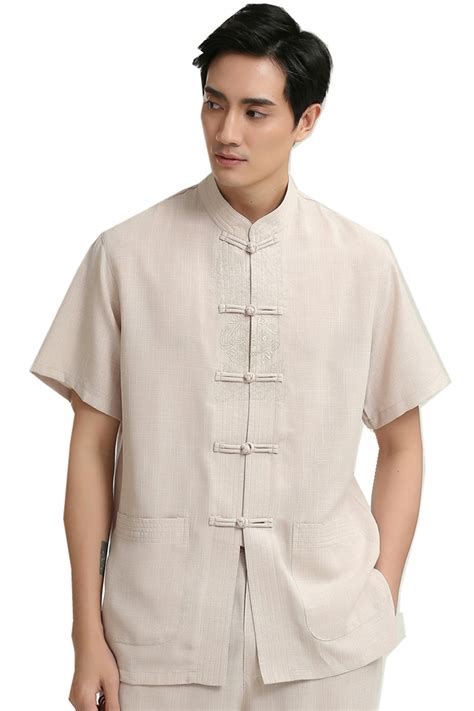 Shanghai Story Linen Shirt Men Chinese Traditional Men Clothing Tang