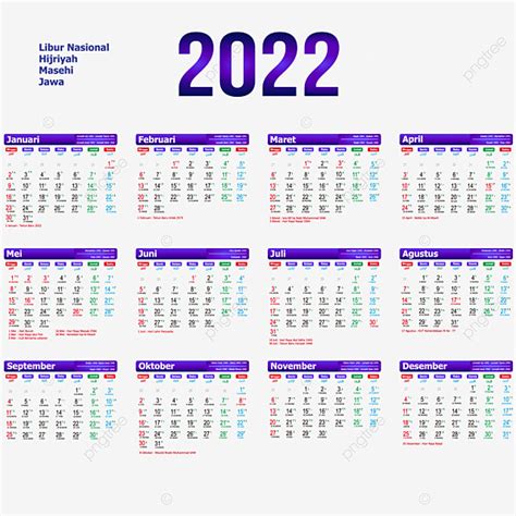 Gambar Tahun Kalender 2022 Dalam Biru Kalender 2022 Kalender Png