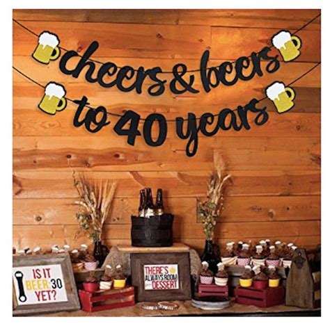 Cheers And Beers Banner 30th Birthday Party Banner Beer Etsy 40th