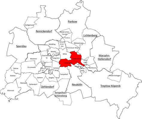 Berlin Kreuzberg Friedrichshain Map The Red Relocators