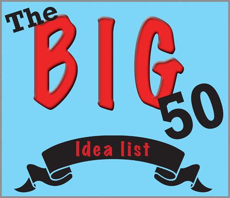 The Big 50 A List Of Quick Hitter Content Ideas That Your Staff Can