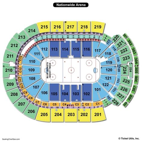 Nationwide Arena Seating Chart Hockey Review Home Decor