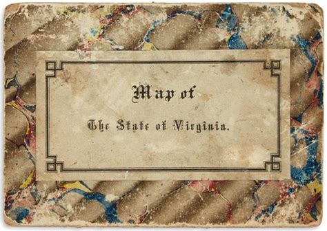 Exceptional Civil War Map Of Virginia And West Virginia From The Us Coast Survey Rare