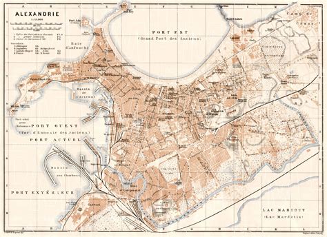 Old Map Of Alexandria In 1911 Buy Vintage Map Replica Poster Print Or