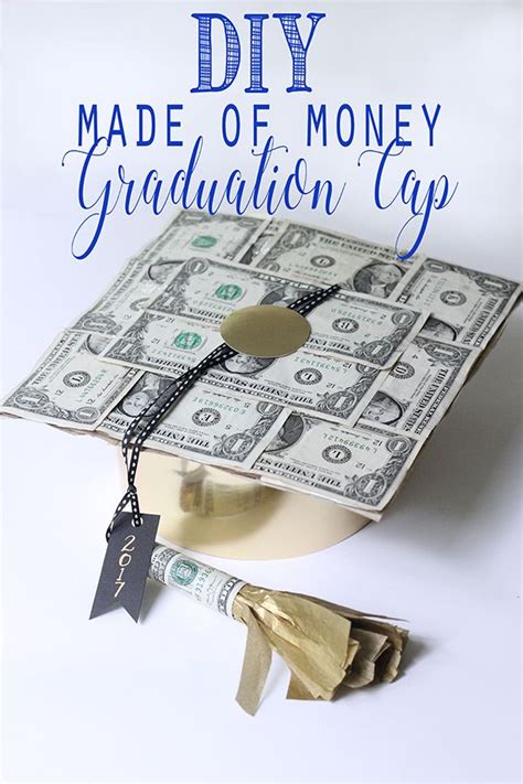 Diy Graduation Cap Made Of Money Less Than Perfect Life Of Bliss
