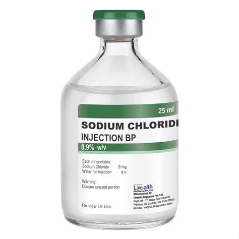 Livealth Sodium Chloride Injection 50ml Prescription Rs 1000 Unit