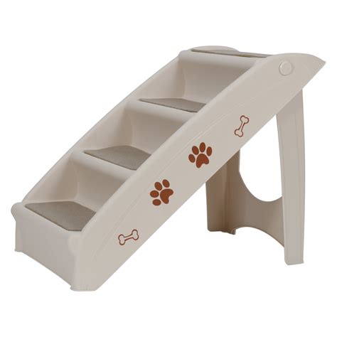 4 Steps Pet Stairs Ladder Washable Foldable Steps For Dogs And Cats