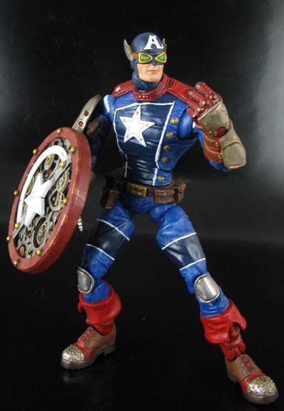 Steampunk Captain America Custom Action Figure はるき