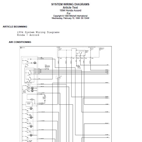 Repair Manuals 1996 Honda Accord Wire Diagrams