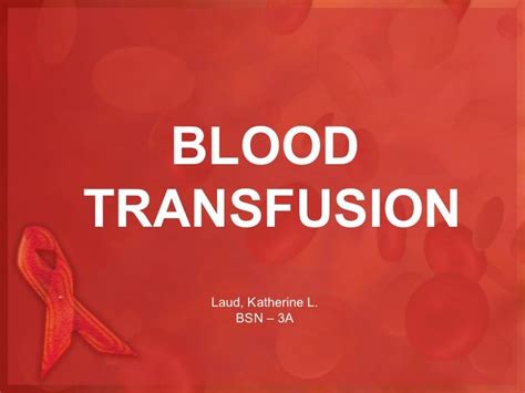 Blood Transfusion Powerpoint Template