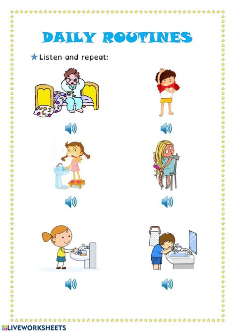 Daily Routines Activity For Preschool
