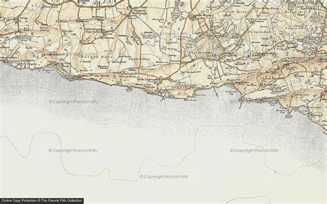 Historic Ordnance Survey Map Of Lulworth Cove 1899 1909