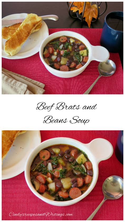 Gently stir milk mixture into the slow cooker. Beef Brats and Beans Soup #SundaySupper