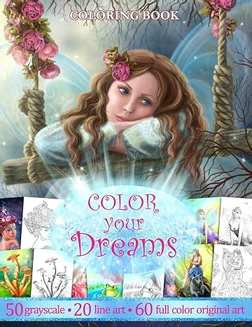 COLOR YOU DREAMS Adult Coloring Book Gift For Friends Lazareva Alena Amazon