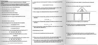 The schenkenberg line bisection test (schenkenberg, bradford, & ajax, 1980), for example, consists of 20 lines of different sizes that are centered to either the left, right, or middle of a page. 'The State of Louisiana Literacy Test (This tests to be given to anyone who cannot prove a ith ...