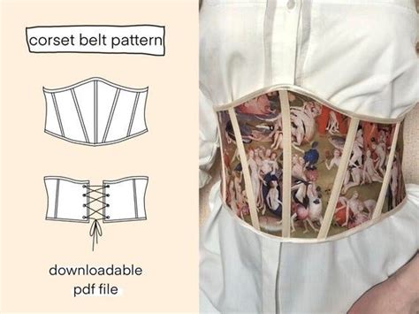 Pdf Underbust Corset Belt Sewing Pattern Printable Etsy Diy Sewing Clothes Clothes Crafts