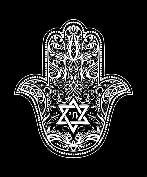 Jewish Hamsa Tattoo Stock Illustration Illustration Of Israel 82822450