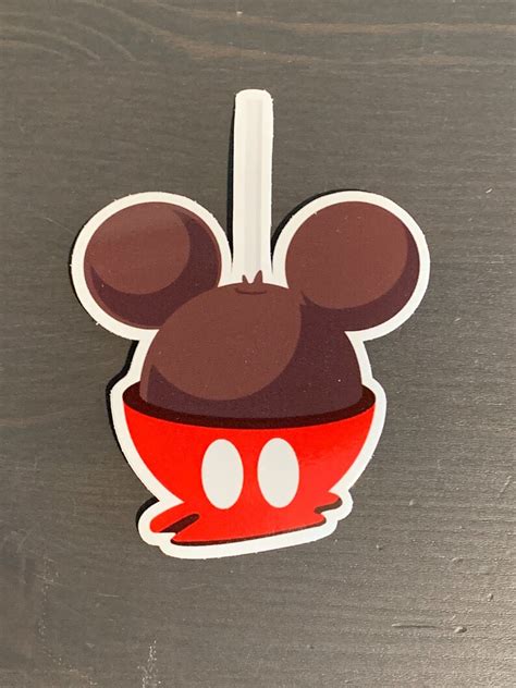 Mickey Mouse Inspired Shaped Snack Food Disney Vinyl Stickers Etsy