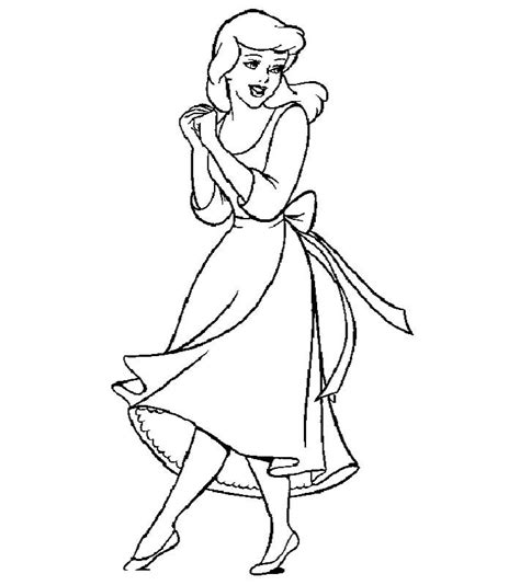 Cinderella Coloring Pages Cinderella Cisney Cute Princess Cinderella Coloring Pages Disney