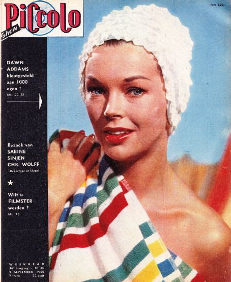 Dawn Addams Piccolo Magazine 04 September 1960 Cover Photo Belgium